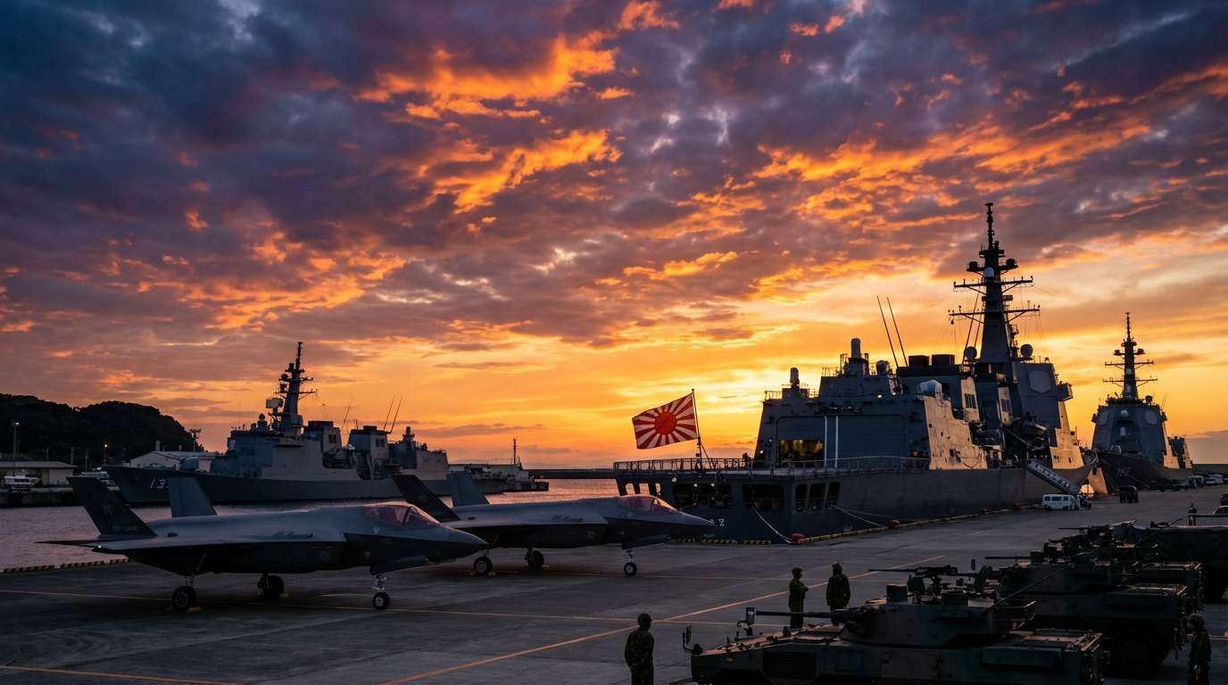 日本の安全保障政策と防衛力強化のイメージ