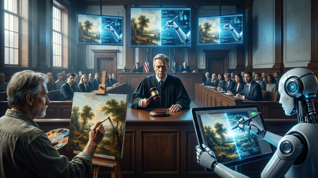 クリエイターとAI企業が著作権をめぐり法廷で争う